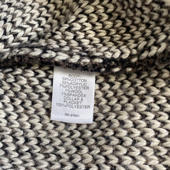 J. JILL Grey Soft Tweed Knit Button Front Oversized Cardigan Size Large - Picture 9 of 9